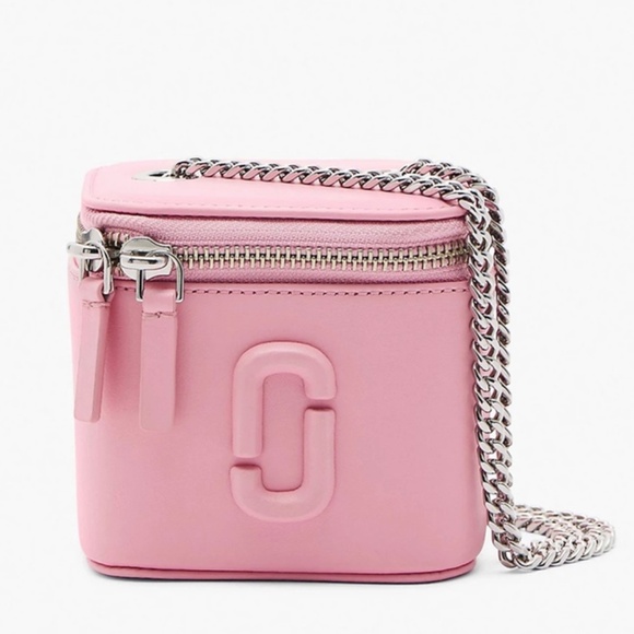 Marc Jacobs Handbags - Marc Jacobs Leather Mini Vanity Crossbody Bag - Ribbon Pink